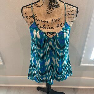 100% Silk Sleeveless Blouse - Spaghetti Strap